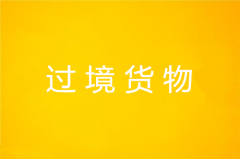 过境货物报关流程详解
