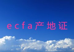 ecfa产地证办理流程及所需资料详解